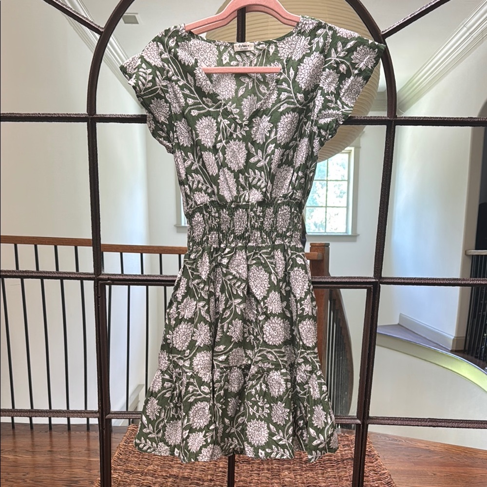 Floral Green Dress